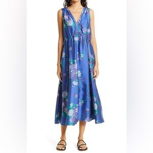 Kobi Halperin Megan Floral Tie Waist Long Summer Spring Maxi Flowy Dress